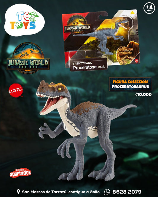 Dinosaurio Mattel Jurassic World Proceratosaurus Frenzy Pack.