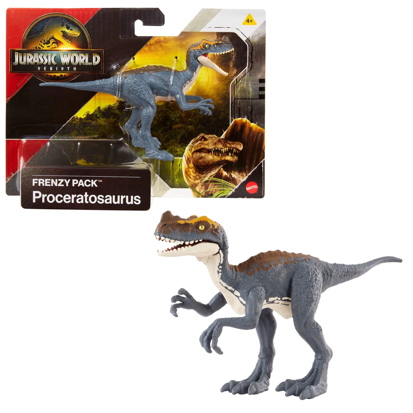 Dinosaurio Mattel Jurassic World Proceratosaurus Frenzy Pack.