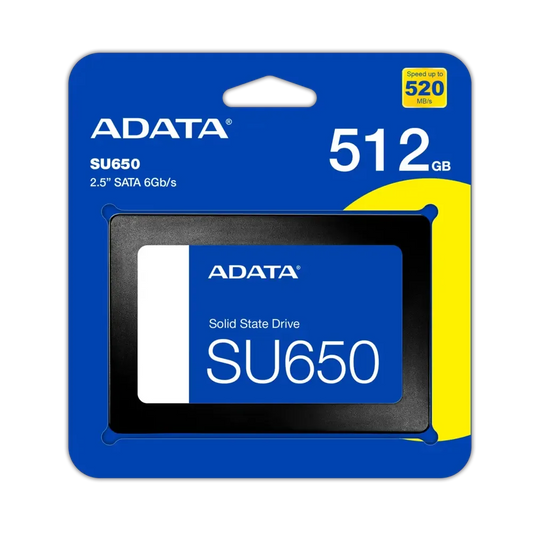 Disco Duro Interno Sólido Adata 512GB.