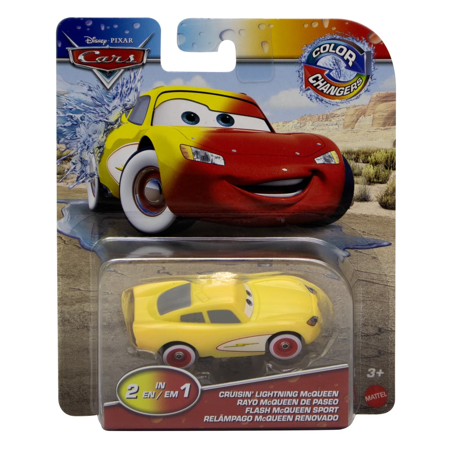 Cars Mattel Color Changers Rayo McQueen de Paseo.
