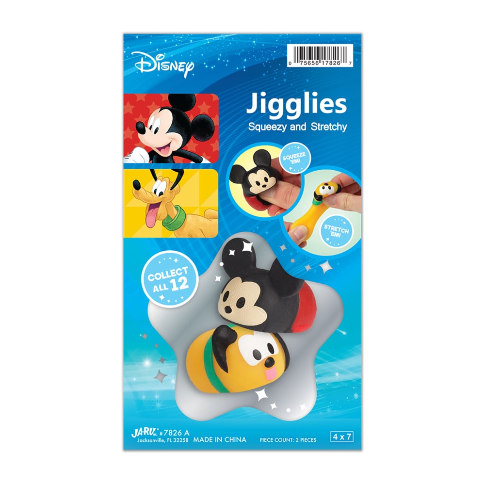 Disney Jigglies 2 Pack Mickey y Pluto.