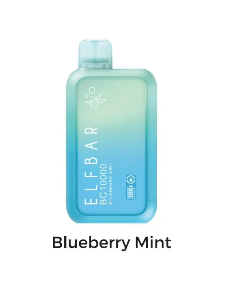 ELFBAR Blueberry Mint 10000 puffs.