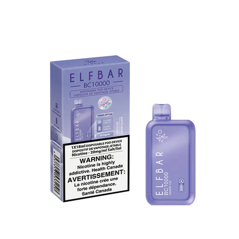 ELFBAR Grape Ice 10000 puffs.