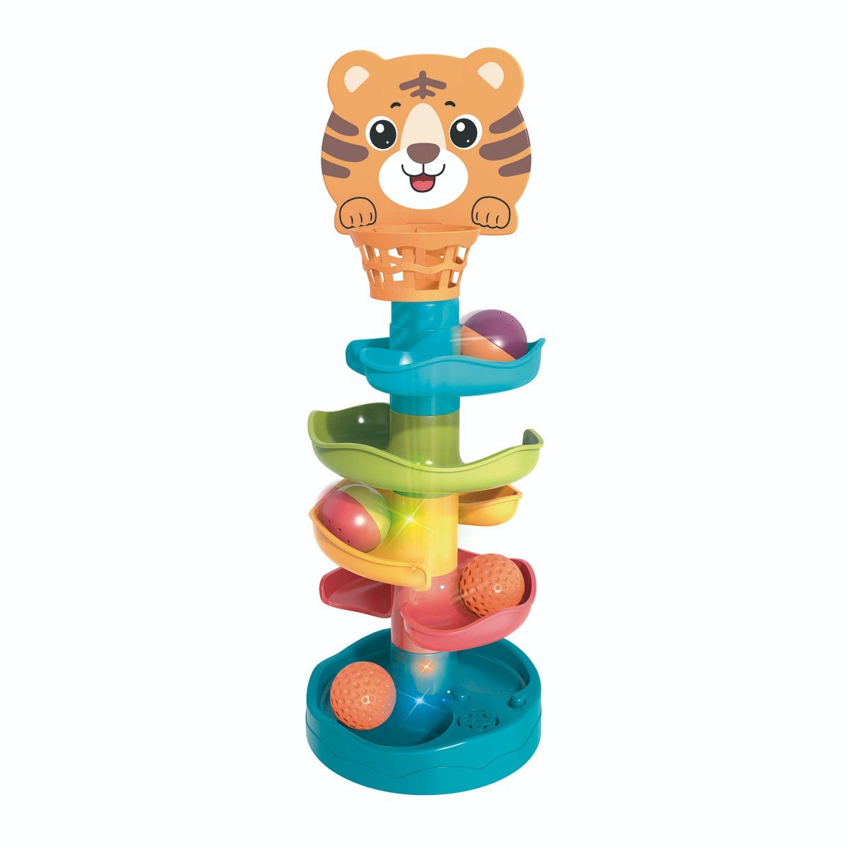 Espiral con Bolas Divertidas de Tigre.