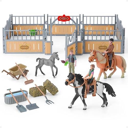 Establo para Caballos con 3 Caballos.