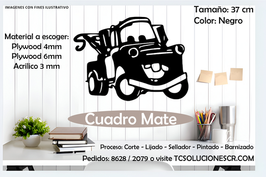 Cuadro Fabula Cars Mate