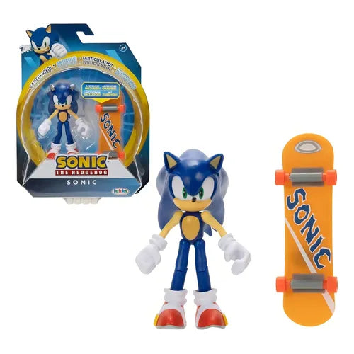 Figura Articulada de Sonic Hedgehog con Patineta.