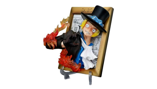Figura Cuadro One Piece Sabo.