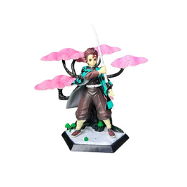 Figura Demon Slayer Tanjirou Kamado con Árbol.