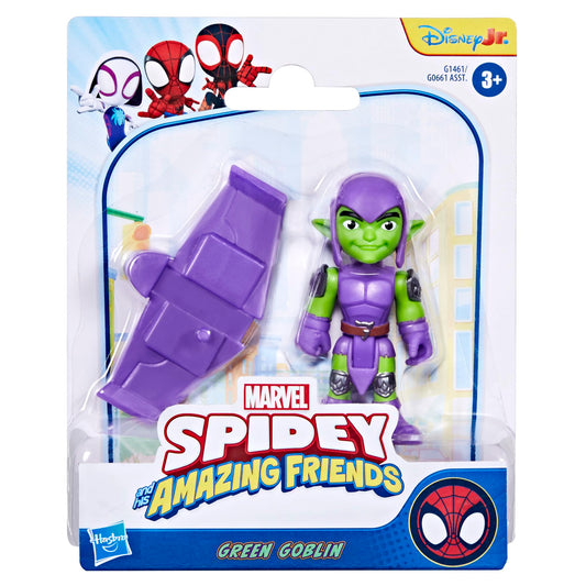 Figura Disney Jr Marvel Spidey y sus Amigos Green Goblin.