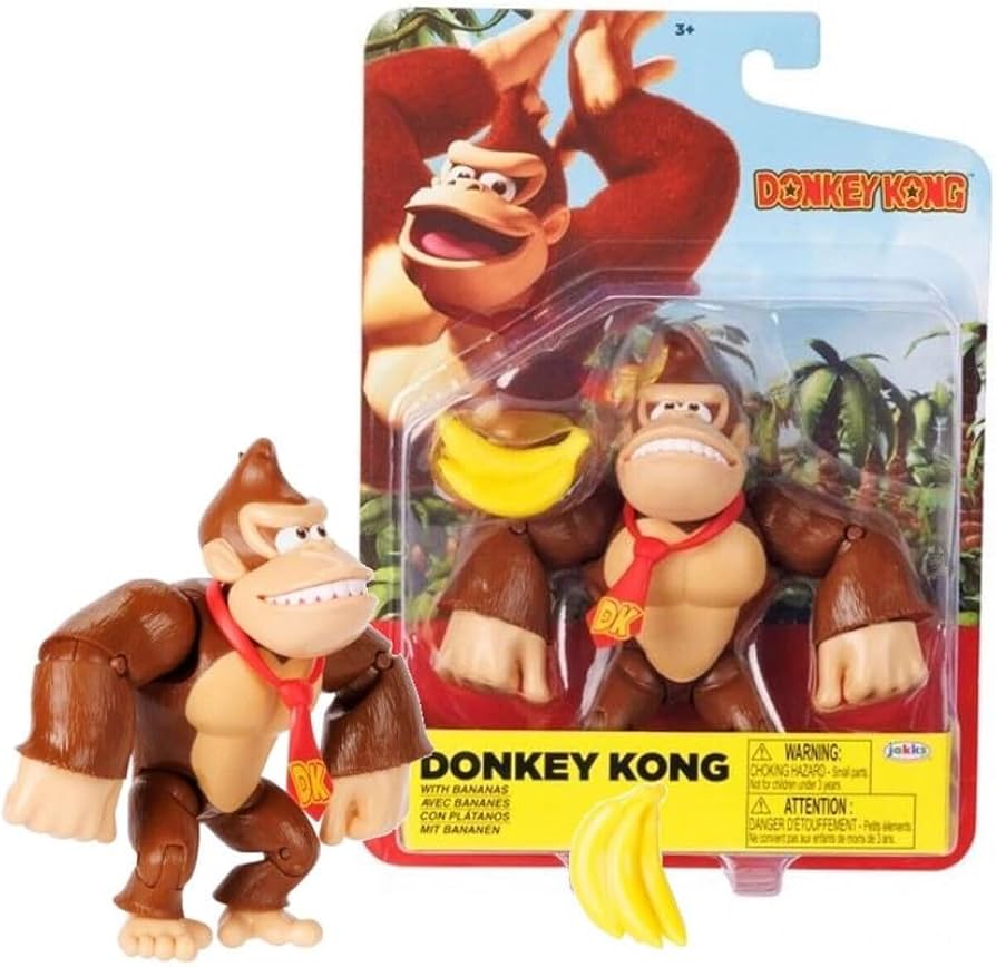 Figura Donkey Kong con Plátanos Jakks.