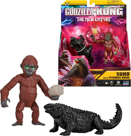 Figura Godzilla X Kong The New Empire Suko y Titanus Doug.