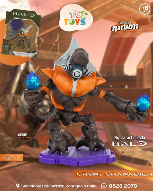 Figura HALO Grunt Granadero con Granadas de Plasma.