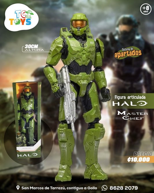 Figura HALO Master Chief With Assault Rifle.