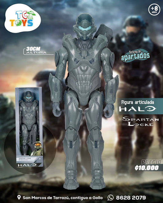 Figura HALO Spartan Locke With Battle Rifle.