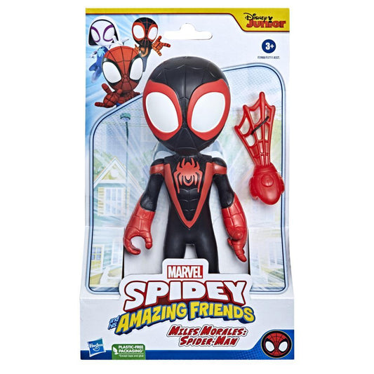 Figura Hasbro Marvel Spider Man y sus Amigos Miles Morales Spider Man.