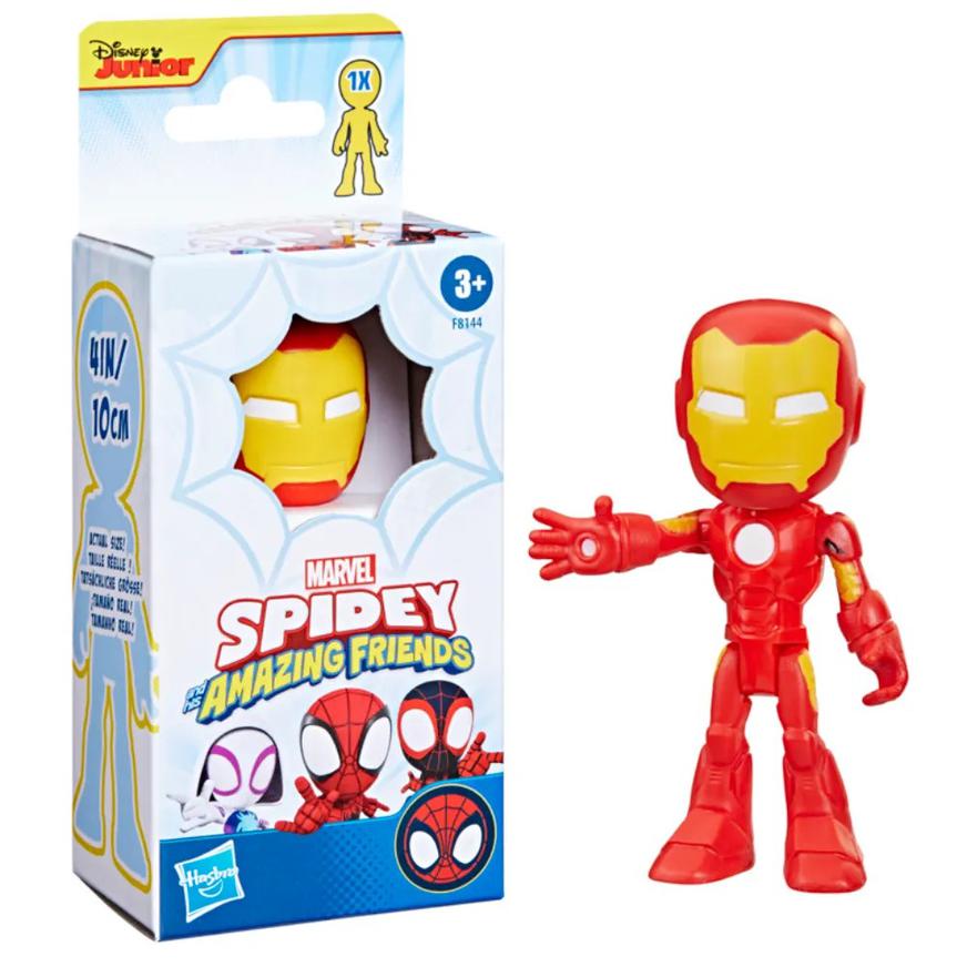 Figura Hasbro Marvel Spidey y sus Amigos Iron Man.