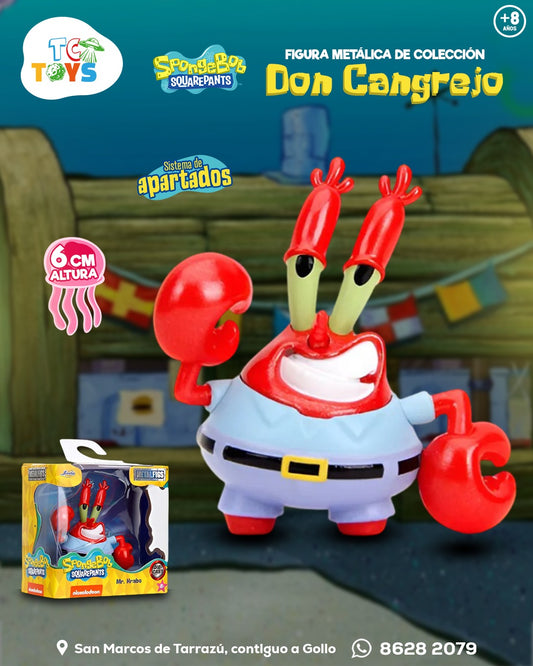 Figura Jada Metalfigs Sponge Bob Don Cangrejo.