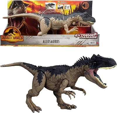 Figura Jurassic World Allosaurus con Sonido.