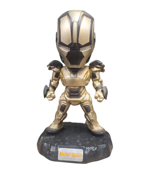 Figura Marvel Iron Man Traje Café con Dorado.