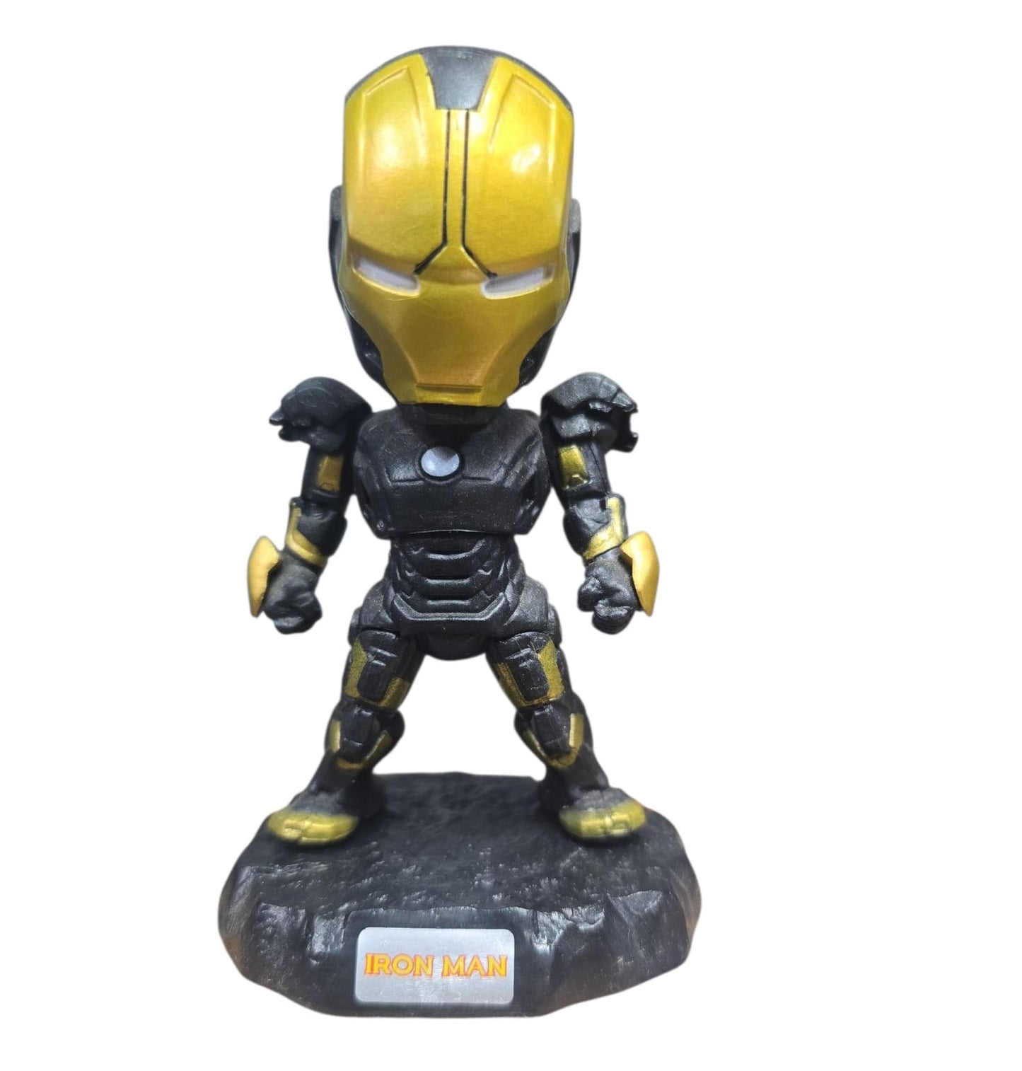 Figura Marvel Iron Man Traje Negro con Dorado.