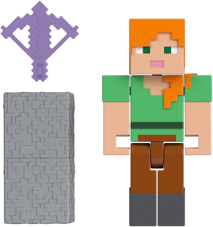 Figura Mattel Minecraft Alex.