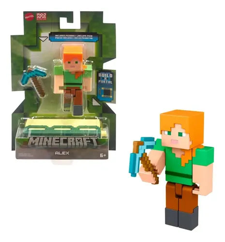 Figura Mattel Minecraft Alex.
