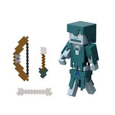 Figura Mattel Minecraft Esqueleto Errantea.