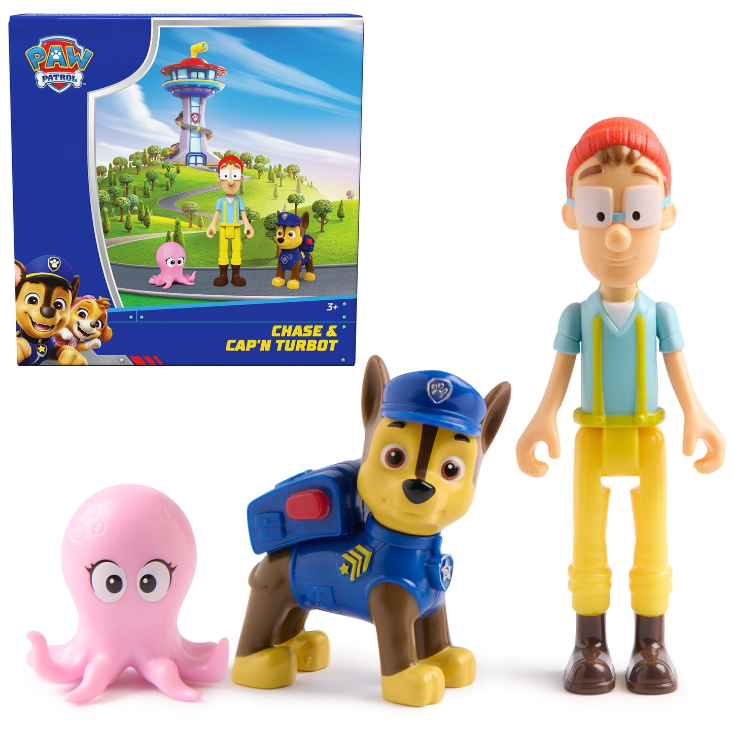Figura Paw Patrol Chase y Cap'n Turbot Spin Master.