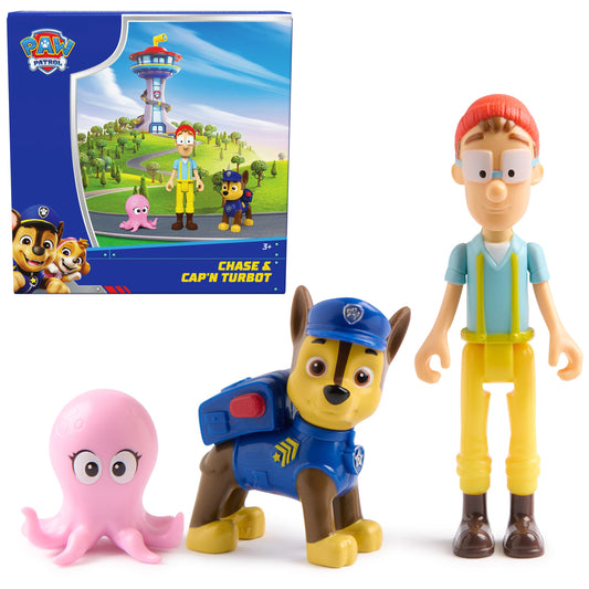 Figura Paw Patrol Chase y Cap'n Turbot Spin Master.