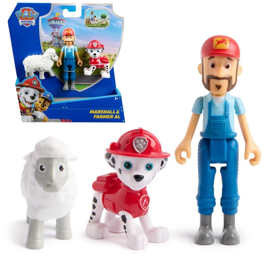Figura Paw Patrol Marshall y Farmer Al Spin Master.