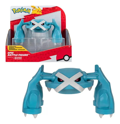 Figura Pokémon Articulada Epic Battle Metagross.