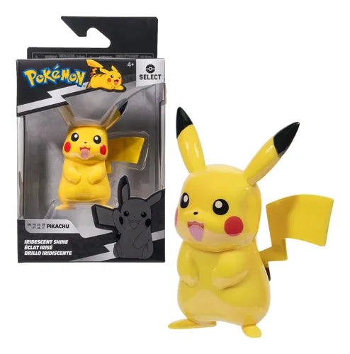 Figura Pokémon Select Pikachu Brillo Iridiscente.