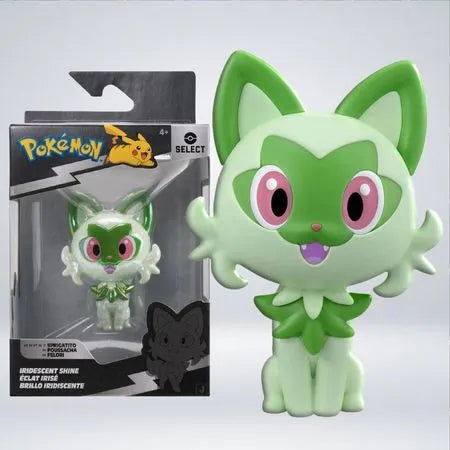 Figura Pokémon Select Sprigatito Brillo Iridiscente.