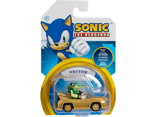 Figura con Vehículo Sonic Vector Jakks.