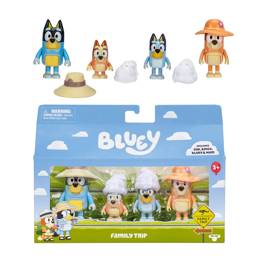 Figuras Bluey Viaje Familiar Moose.