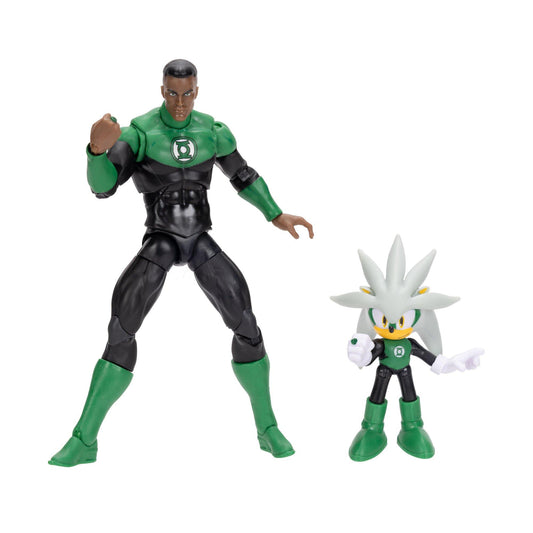 Figuras DC Sonic The Hedgehog Green Lantern y Silver Jakks.
