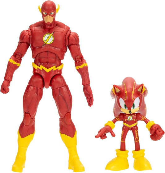 Figuras DC Sonic The Hedgehog The Flash y Sonic Jakks.