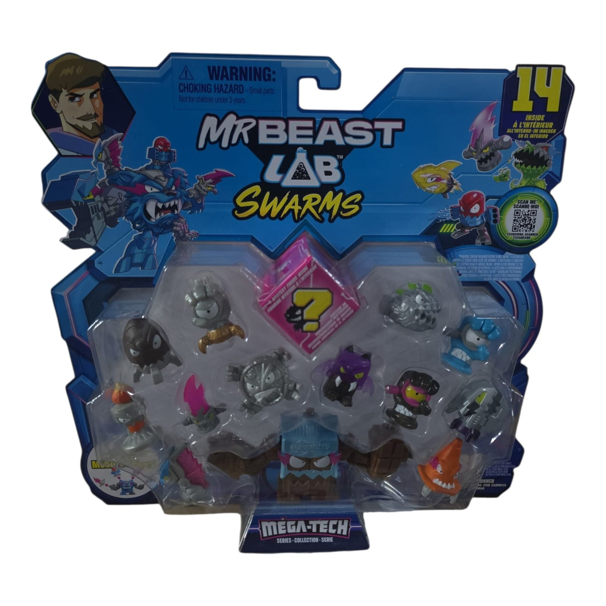 Figuras Mr Beast Lab Swarms Méga-Tech Pack de 14.