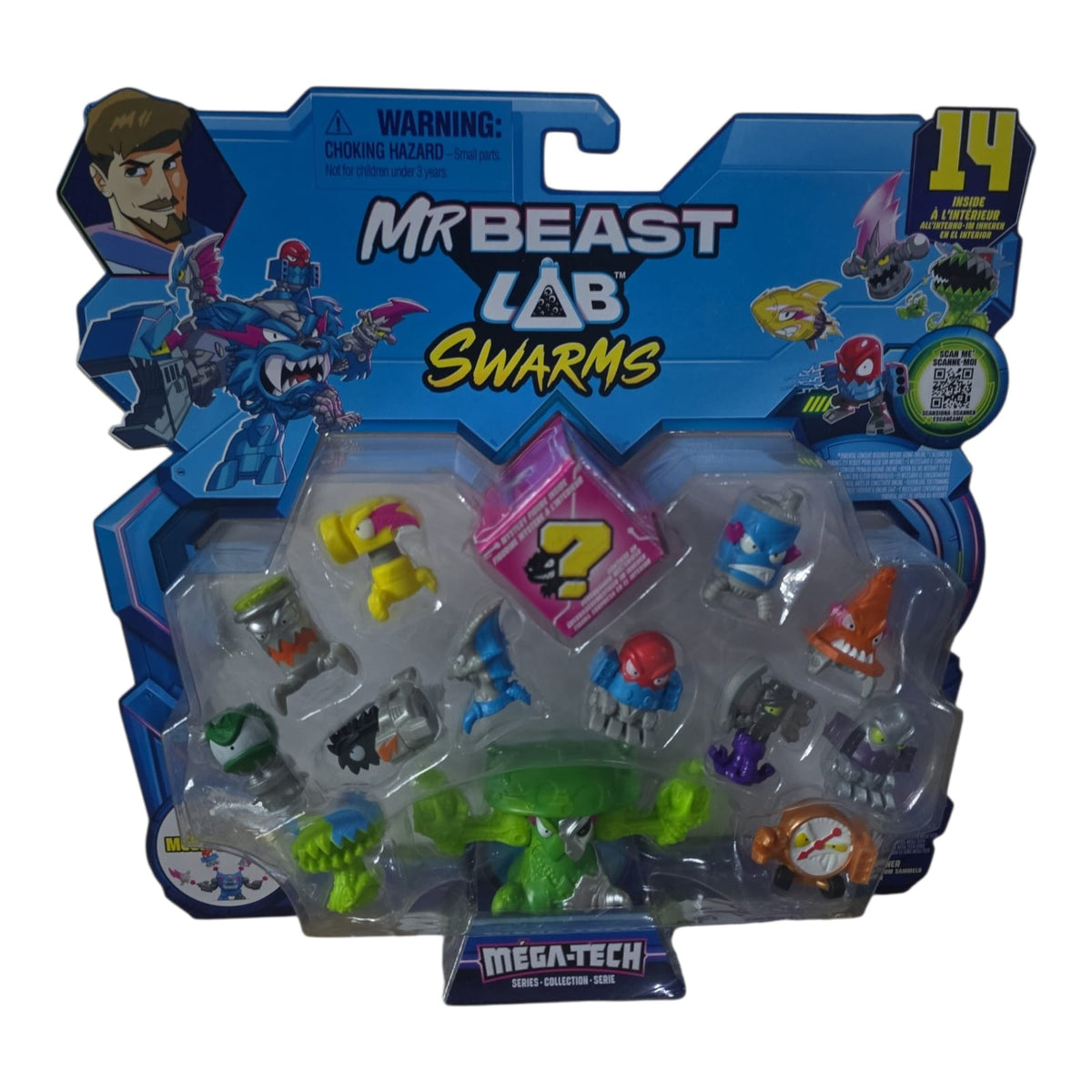 Figuras Mr Beast Lab Swarms Méga-Tech Pack de 14.