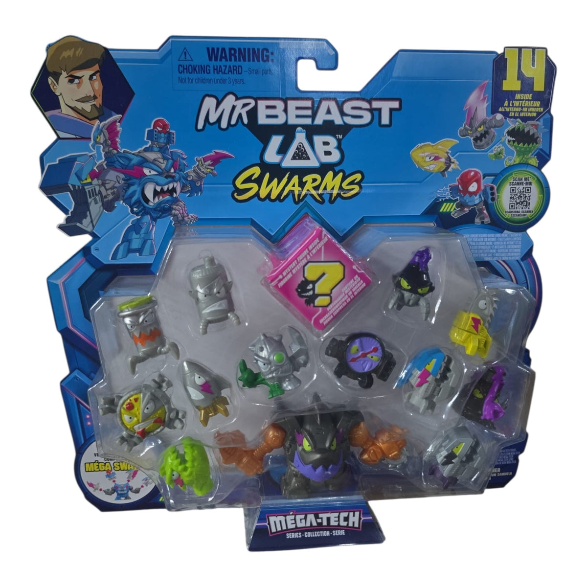 Figuras Mr Beast Lab Swarms Méga-Tech Pack de 14.