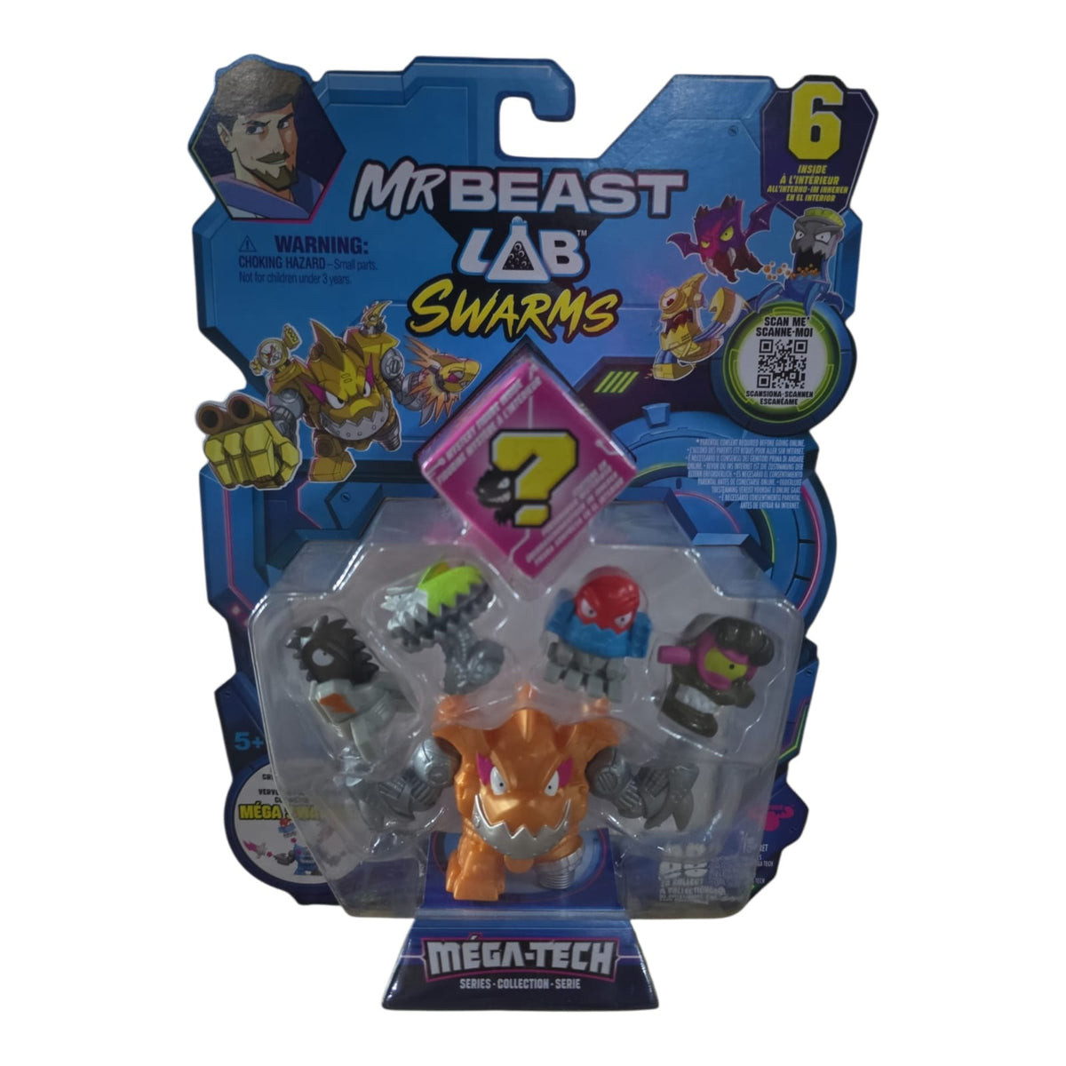 Figuras Mr Beast Lab Swarms Méga-Tech Serie.