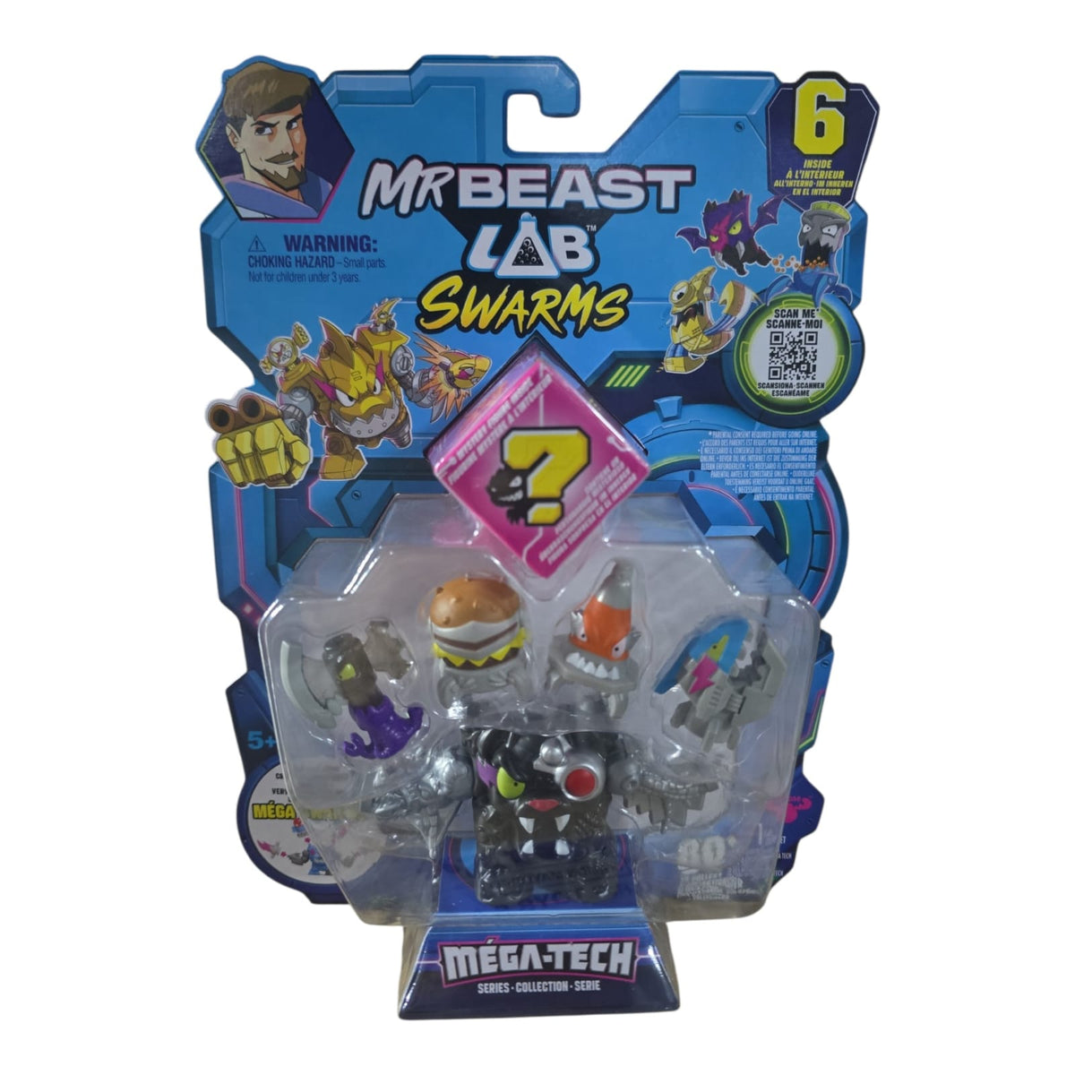 Figuras Mr Beast Lab Swarms Méga-Tech Serie.