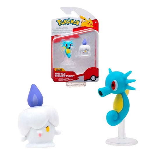 Figuras Pokémon Battle Figure Pack Horsea + Litwick.