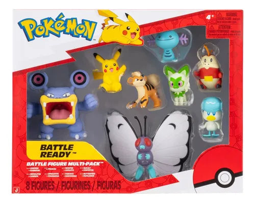 Figuras Pokémon Battle Multi-Pack 8 Figuras.