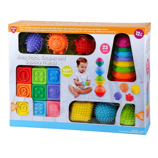 Figuras Sensoriales Apila Organiza y Estruja Play.
