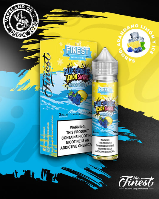 Finest Blue Berries Lemon Swirl On Ice 3mg y 6mg.