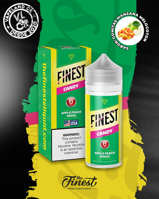 Finest Candy Apple Peach Rings 6mg.