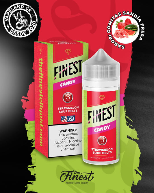 Finest Candy Strawmelon Sour Belts 3mg y 6mg.