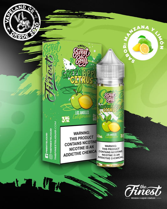 Finest Green Apple Citrus 3mg y 6mg.